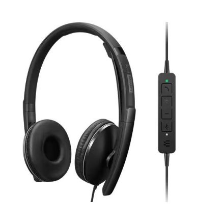 Lenovo Wired ANC Gen 2 UC Headset Black