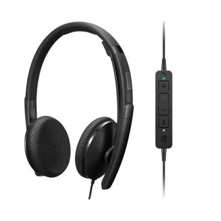 Lenovo Wired VOIP Teams Headset Black