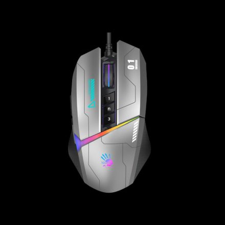 A4-Tech Bloody W60 Max Activated RGB Gaming mouse Gun Grey 