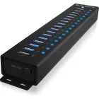 Raidsonic IcyBox IB-HUB1717-U3 17-portos USB3.2 HUB Black