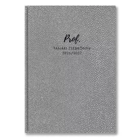   Tanári zsebkönyv TOPTIMER Prof PVC műbőrborító A/5 heti 145x205 mm Ezüst 2026-2027