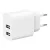 Gembird 2-Port Universal USB Charger White