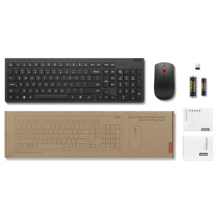 Lenovo Essential Gen2 Wireless Keyboard Combo Black HU