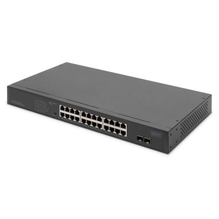 Digitus DN-95348-2 24 Port Gigabit Ethernet PoE Switch Black