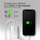 AXAGON ACU-PD20W PD3.0 & QC4+ Wall Charger 20W White