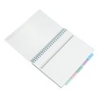 Spirálfüzet vonalas ASTRA PAP A/4 100 lapos perforált színregiszteres Ombre Pasztell