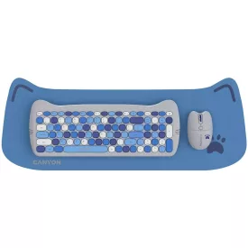   Canyon CNS-HSETW6BL-HU Wireless Keyboard Combo Kitty Edition Blue HU