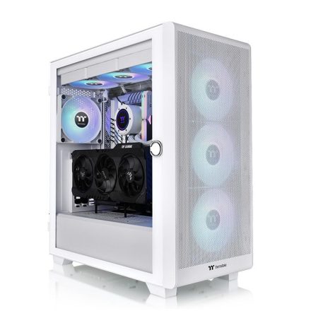 Thermaltake S250 ARGB Tempered Glass Snow White