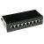 ACT Surface mounted box shielded 8 ports CAT6 Black
