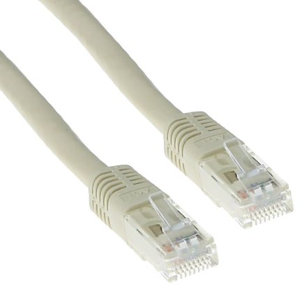 ACT CAT6A U-UTP Patch Cable 1m Ivory 