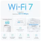 TP-Link Deco BE65 BE9300 Whole Home Mesh WiFi 7 System (1 Pack)