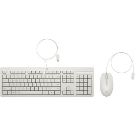 HP 225 Wired Keyboard Combo White HU