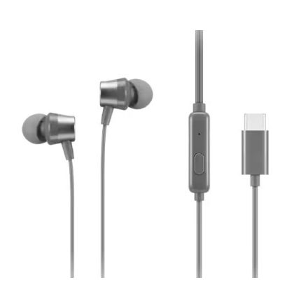 Lenovo 300 USB-C Wired In-Ear Headphone Grey