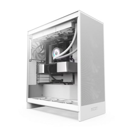 NZXT H7 Flow (2024) Tempered Glass Matte White