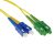 ACT LSZH Singlemode 9/125 OS2 fiber cable duplex with SC/APC and SC/PC connectors 5m Yellow