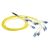 ACT Singlemode 9/125 OS2 Preterm fiber cable 24F LC Polarity Twist 5m Yellow