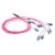 ACT Multimode 50/125 OM4 Preterm fiber cable 24F LC Polarity Twist 60m Pink