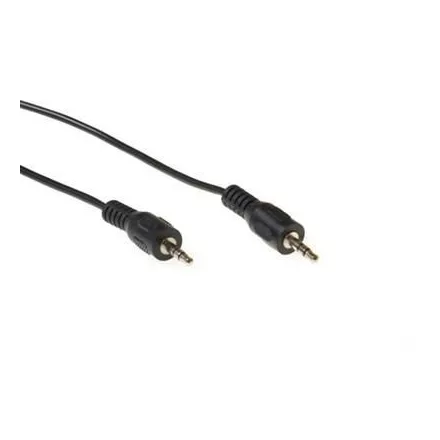 ACT Audio connection cable 1x 3,5 mmm jack male to 1x 3.5mm stereo jack male 1,5m Black