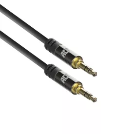  ACT High Quality audio connection cable 3.5 mm stereo jack male to male 10m Black