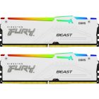 Kingston 32GB DDR5 6000MHz Kit(2x16GB) Fury Beast RGB White