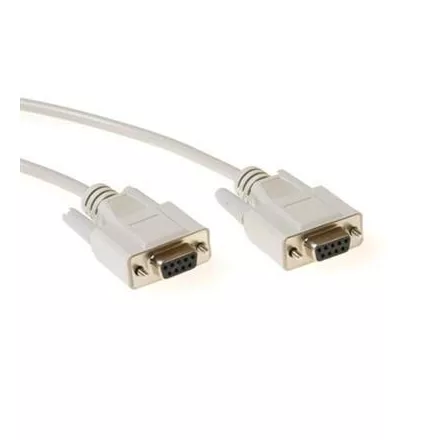 ACT Serial printer cable 9 pin D-sub female to 9 pin D-sub female 5m Ivory