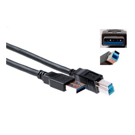 ACT USB 3.0 A male to USB B male 1m Black