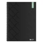 Spirálfüzet sima ICO Student Black Prémium A/4 100 lapos