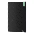 Spirálfüzet sima ICO Student Black Prémium A/4 100 lapos