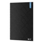 Spirálfüzet sima ICO Student Black Prémium A/4 100 lapos