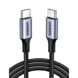 UGREEN USB-C to USB-C Alu Case with Braid Cable 1m Black