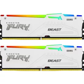 Kingston 64GB DDR5 6000MHz Kit(2x32GB) Fury Beast RGB White