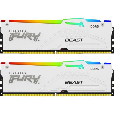 Kingston 64GB DDR5 6000MHz Kit(2x32GB) Fury Beast RGB White