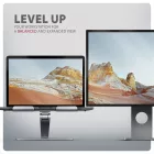 AXAGON STND-LQ Alumínium HQ állvány 16"  laptopokhoz Állítható magasság és szög