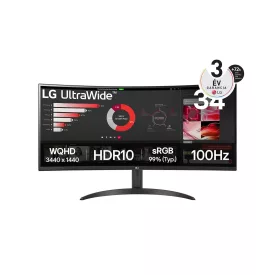 LG 34" 34WR50QK-B LED Curved