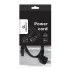 Gembird PC-186-ML12-0.5M Power cord (C5) VDE approved 0,5m Black