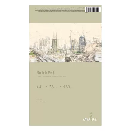 Rajztömb CREATIVE A/4 160 g 35 lapos