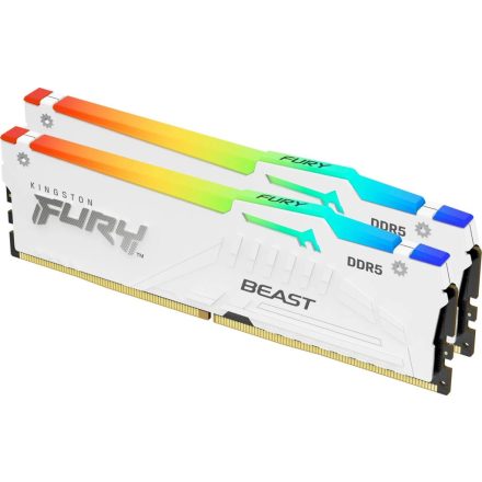 Kingston 32GB DDR5 6400MHz Kit(2x16GB) Fury Beast RGB XMP White