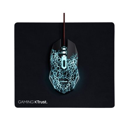 Trust Basics GXT-105X + GXT 754 Gaming Mouse and Mouse Pad Black