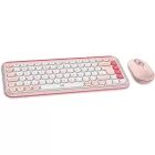 Logitech Pop Icon Wireless Keyboard Combo Rose/Off White US