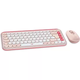 Logitech Pop Icon Wireless Keyboard Combo Rose/Off White US