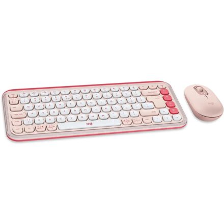 Logitech Pop Icon Wireless Keyboard Combo Pink US