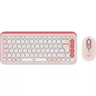 Logitech Pop Icon Wireless Keyboard Combo Rose/Off White US