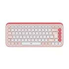 Logitech Pop Icon Wireless Keyboard Rose/Off White US