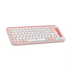 Logitech Pop Icon Wireless Keyboard Rose/Off White US