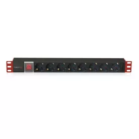   TECHLY  PDU for 19" Rack 8 Schuko sockets with switch 1HE