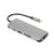 iBox IUH3RJ4K notebook dock/port replicator USB 3.2 Gen 1 (3.1 Gen 1) Type-C Power Delivery 100W Silver