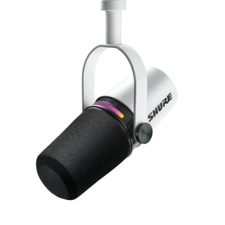 Shure MV7+ Podcast Microphone White