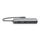 Digitus 8in1 USB-C docking station Grey
