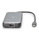 Digitus 8in1 USB-C docking station Grey