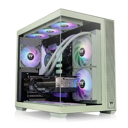 Thermaltake View 380 ARGB Tempered Glass Matcha Green